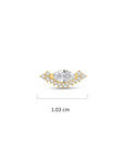 Piercing de Sol de Oro de 14K