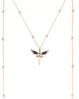 Double Wing Sword Necklace