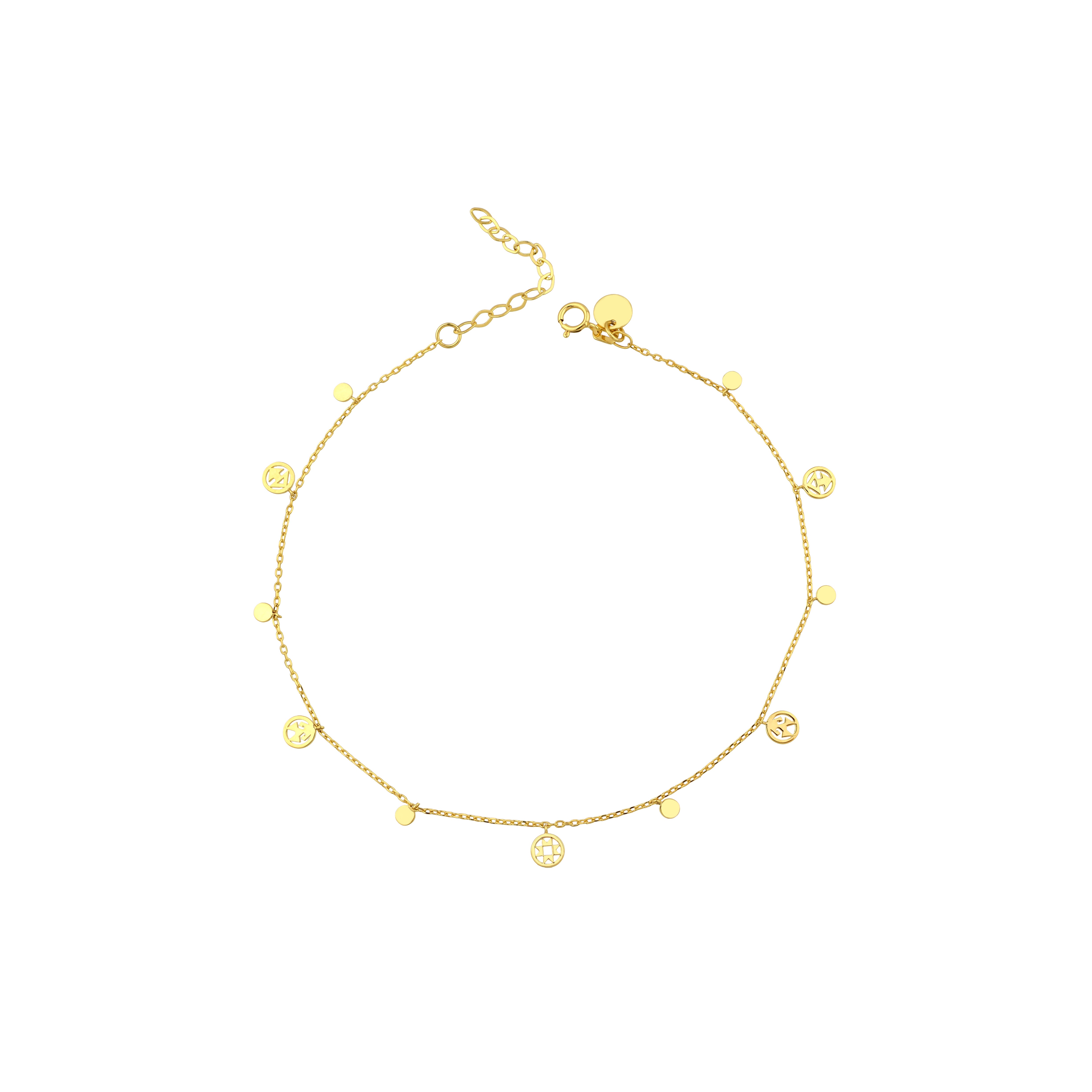 14K Gold La Vida Anklet
