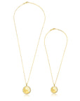 14K Gold Tree of Life Mother - Daughter Necklace Set