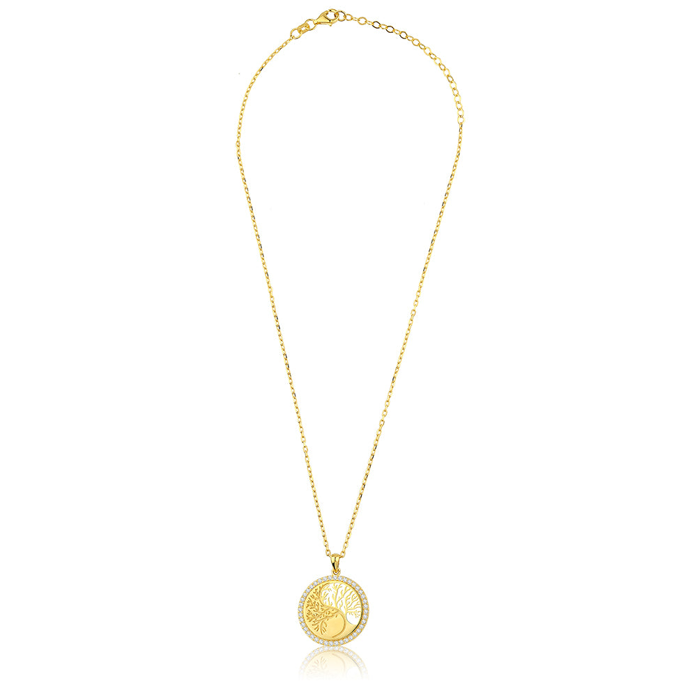 14K Gold Mini Tree Of Life Necklace