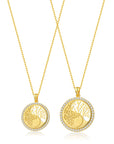 14K Gold Tree of Life Mother - Daughter Necklace Set