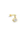 14K Gold Marquise Piercing