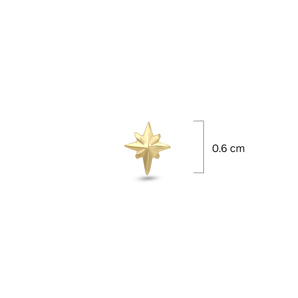 Piercing Polaris de Oro 14K