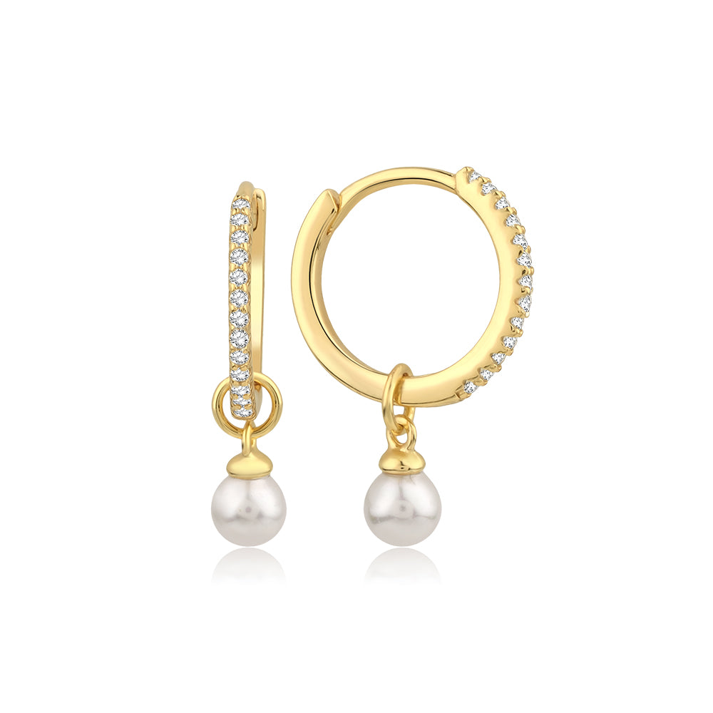 Pear Line Glow Earring