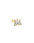 14K Gold Crown Piercing