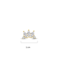 Piercing de corona de oro de 14k