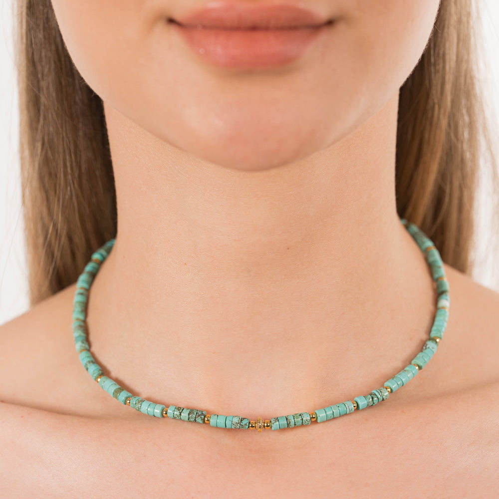 Collar de oro Icy Bloom