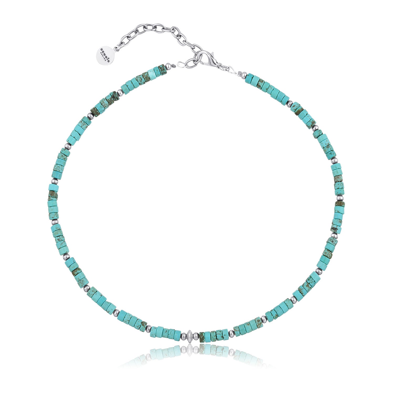 Icy Bloom Silver Necklace