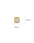 Piercing Solitario de Oro 14K