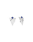 Enameled Triangle Earring