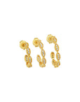 Triple Round Earring