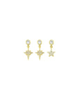 Triple Star Earring