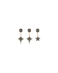 Triple Star Earring