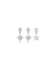 Triple Star Earring