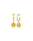 14K Gold Dicle Daisy Earring
