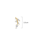 Piercing Vine Leaf de Oro 14K
