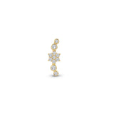 Piercing violeta de oro 14k