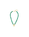 Green Mother of Pearl Stones Necklace