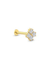 14K Gold Clover Piercing