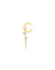14K Gold Letter Tragus Piercing