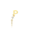 14K Gold Letter Tragus Piercing