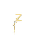 14K Gold Letter Tragus Piercing